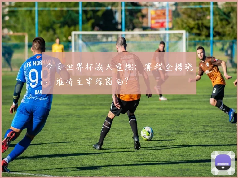 今日世界杯战火重燃：赛程全揭晓，谁将主宰绿茵场？
